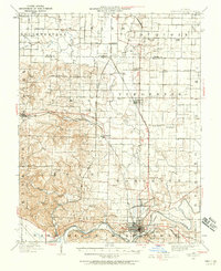 1938 Map of Murphysboro, IL, 1958 Print