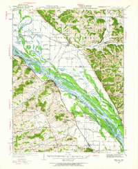 1934 Map of Nebo, IL, 1963 Print
