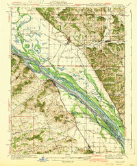 preview thumbnail of historical topo map of Nebo, IL in 1942
