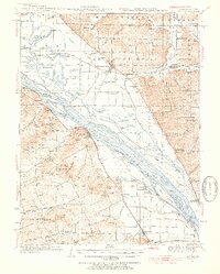 1934 Map of Nebo, IL, 1955 Print