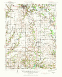 1941 Map of Newton, 1972 Print