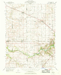 1954 Map of Latham, IL, 1969 Print