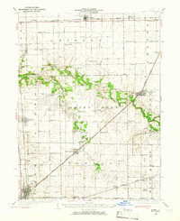 1926 Map of McLean County, IL, 1966 Print