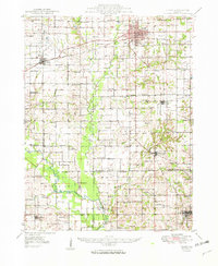 preview thumbnail of historical topo map of Olney, IL in 1949