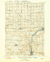 1924 Map of Oregon, 1950 Print