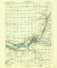 Download a high-resolution, GPS-compatible USGS topo map for Ottawa, IL (1937 edition)