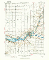 Download a high-resolution, GPS-compatible USGS topo map for Ottawa, IL (1966 edition)