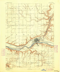 1892 Map of Ottawa, 1904 Print