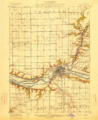 preview thumbnail of historical topo map of Ottawa, IL in 1915