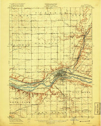 Download a high-resolution, GPS-compatible USGS topo map for Ottawa, IL (1917 edition)