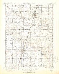 1924 Map of Paxton, 1953 Print
