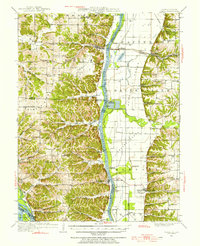 Download a high-resolution, GPS-compatible USGS topo map for Pearl, IL (1956 edition)