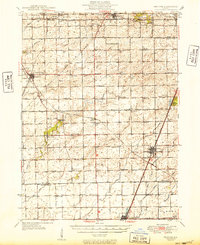 1949 Map of Peotone