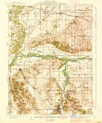 preview thumbnail of historical topo map of Petersburg, IL in 1938