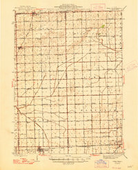 preview thumbnail of historical topo map of Piper City, IL in 1947