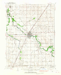 Download a high-resolution, GPS-compatible USGS topo map for Pontiac, IL (1968 edition)