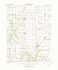 1923 Map of Christian County, IL, 1973 Print