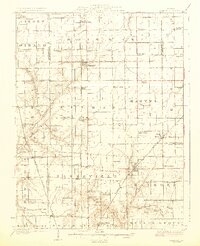 preview thumbnail of historical topo map of Raymond, IL in 1925