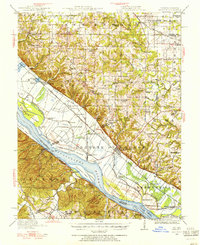 Download a high-resolution, GPS-compatible USGS topo map for Renault, IL (1955 edition)