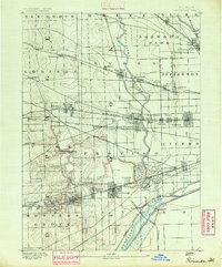 preview thumbnail of historical topo map of Riverside, IL in 1891