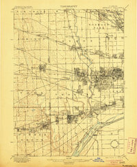 1901 Map of Riverside, 1905 Print