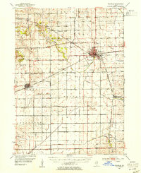 Download a high-resolution, GPS-compatible USGS topo map for Rochelle, IL (1954 edition)