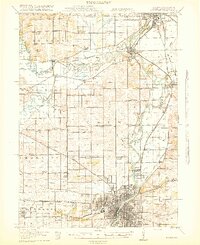 preview thumbnail of historical topo map of Rockford, IL in 1918