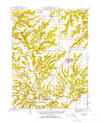 1923 Map of Brown County, IL, 1958 Print