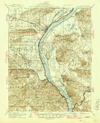 1916 Map of Shawneetown, 1946 Print