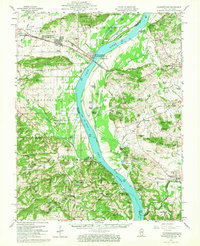 Download a high-resolution, GPS-compatible USGS topo map for Shawneetown, IL (1967 edition)