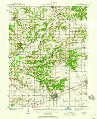 1941 Map of St. Elmo, 1958 Print