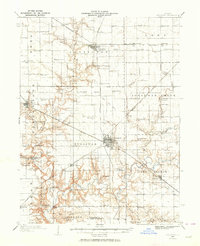 1935 Map of Shelby County, IL, 1954 Print