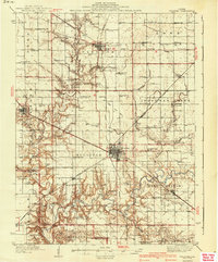 1940 Map of Sullivan, IL