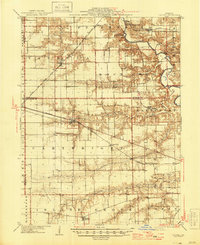 1909 Map of Tallula, 1946 Print
