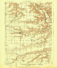 1909 Map of Tallula, 1927 Print