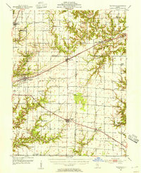Download a high-resolution, GPS-compatible USGS topo map for Teutopolis, IL (1955 edition)