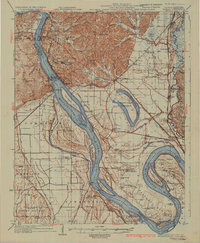 1934 Map of Thebes, IL