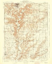 preview thumbnail of historical topo map of Toledo, Cumberland County, IL in 1938