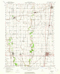Download a high-resolution, GPS-compatible USGS topo map for Tuscola, IL (1964 edition)
