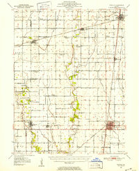 Download a high-resolution, GPS-compatible USGS topo map for Tuscola, IL (1952 edition)