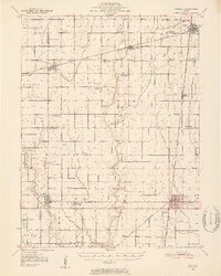 1950 Map of Tuscola IL High Res Pastmaps