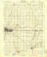 1906 Map of Urbana, 1939 Print