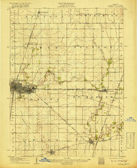 1906 Map of Urbana, 1918 Print