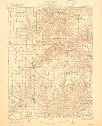 preview thumbnail of historical topo map of Vermont, IL in 1921