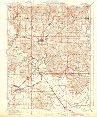 1918 Map of Vienna, 1943 Print