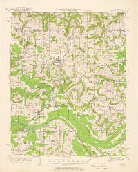 1942 Map of Vienna, IL, 1958 Print
