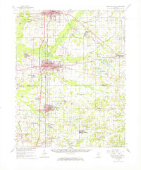 Download a high-resolution, GPS-compatible USGS topo map for West Frankfort, IL (1966 edition)