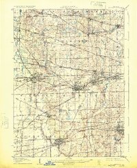 1908 Map of Addison, IL, 1924 Print