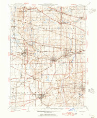 1948 Map of Addison, IL, 1956 Print