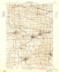 1908 Map of Addison, IL, 1949 Print